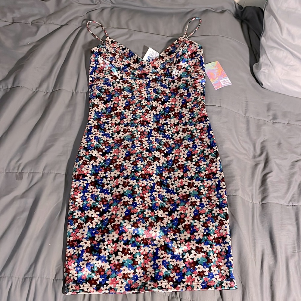Liz&sara, floral, mini dress, Small